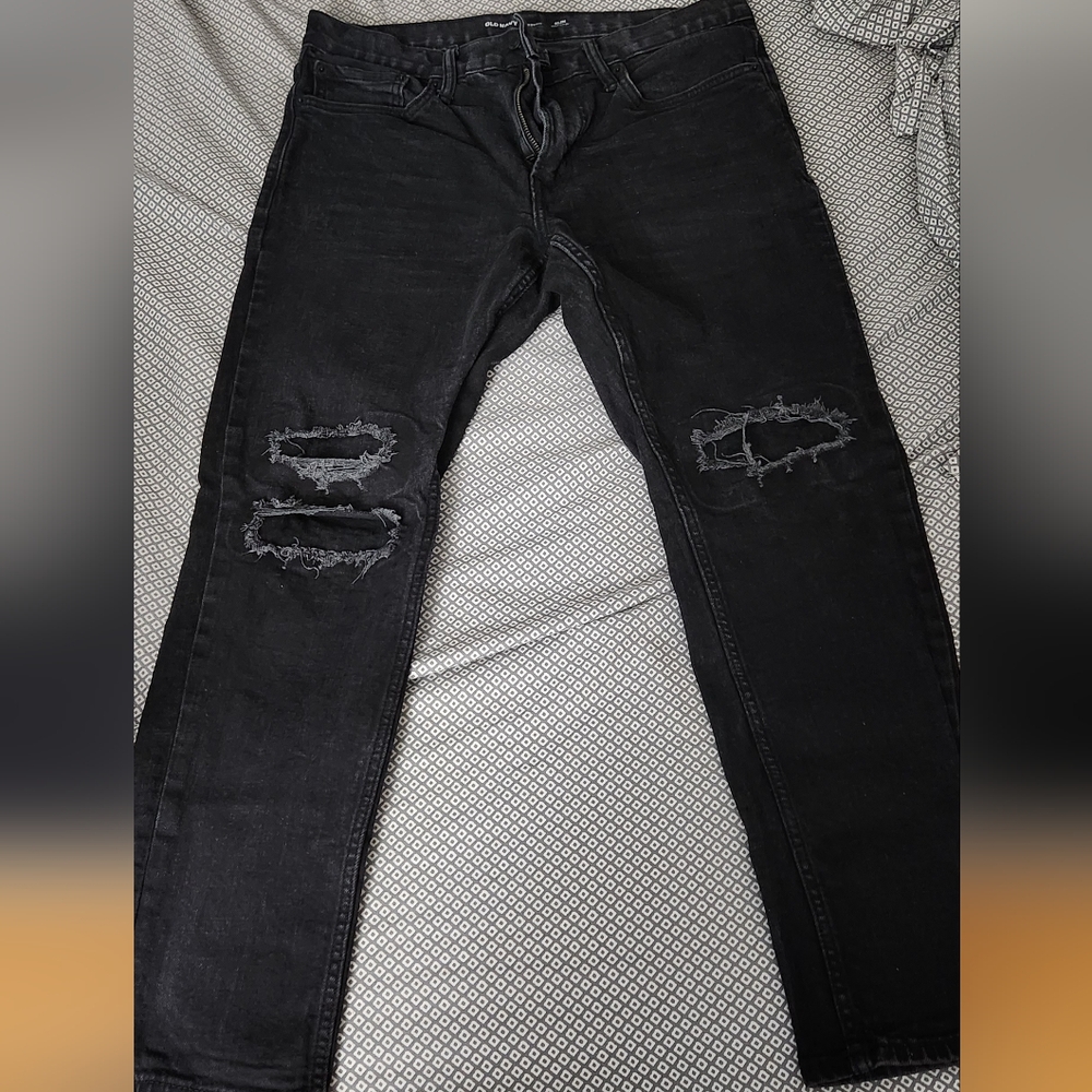 Black old navy slim jeans